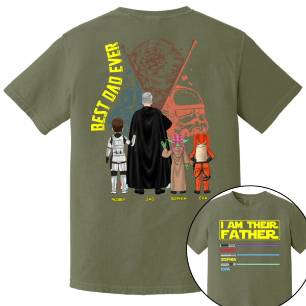 I Am Their Father Best Dad Ever, Personalized Shirt, Custom Father's Day Gift T1807 - Image 8