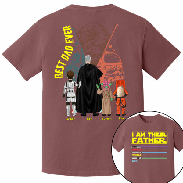 I Am Their Father Best Dad Ever, Personalized Shirt, Custom Father's Day Gift T1807 - Image 11