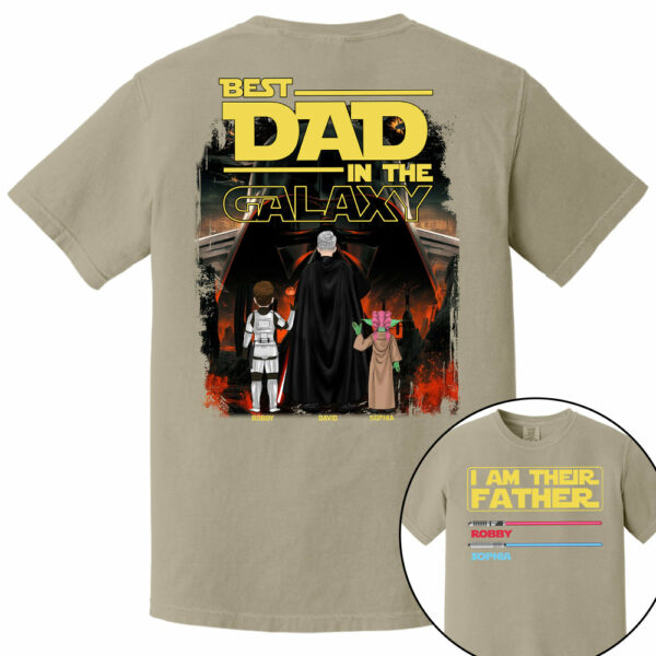 I Am Their Father Best Dad In The Galaxy, Personalized Shirt, Gift for Dad T1807 - Image 10