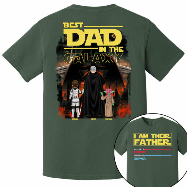 I Am Their Father Best Dad In The Galaxy, Personalized Shirt, Gift for Dad T1807 - Image 14