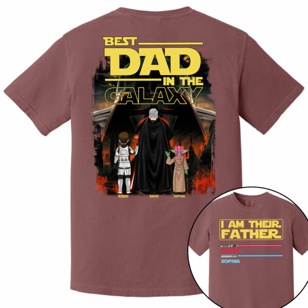 I Am Their Father Best Dad In The Galaxy, Personalized Shirt, Gift for Dad T1807 - Image 11
