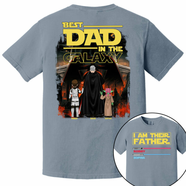 I Am Their Father Best Dad In The Galaxy, Personalized Shirt, Gift for Dad T1807 - Image 15