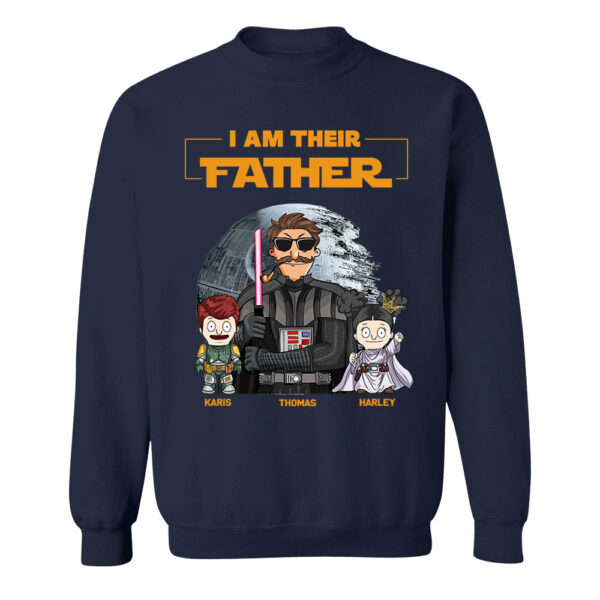 I Am Their Father Custom Shirt For Dad - Father's Day Gift 2025 Ver 2 - Image 8