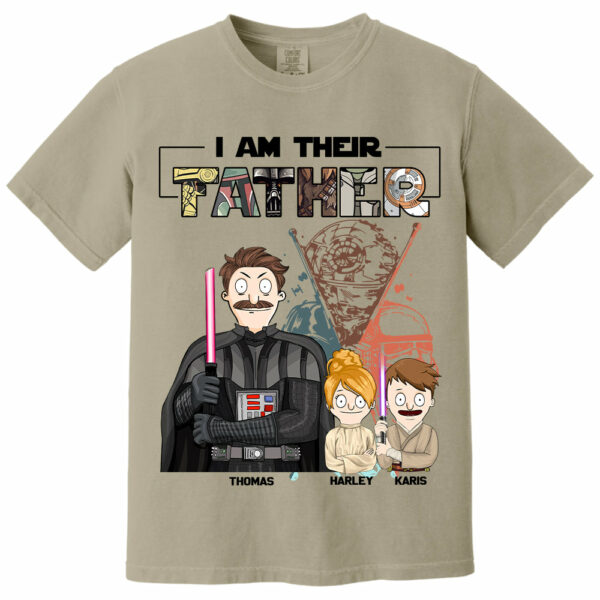 I Am Their Father Custom Shirt For Dad - Father's Day Gift 2025 Vr2 - Image 7