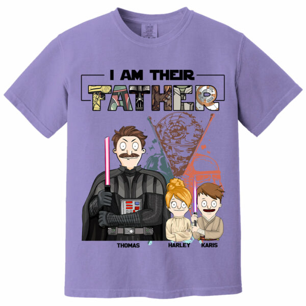 I Am Their Father Custom Shirt For Dad - Father's Day Gift 2025 Vr2 - Image 13
