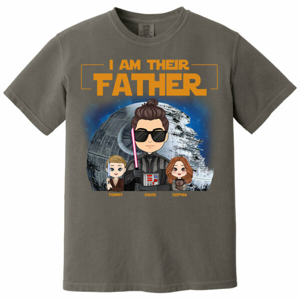 I Am Their Father Custom Shirt For Dad - Personalized Father's Day Gift New 2025 - Image 5
