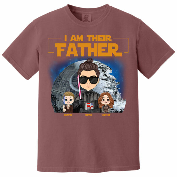 I Am Their Father Custom Shirt For Dad - Personalized Father's Day Gift New 2025 - Image 3