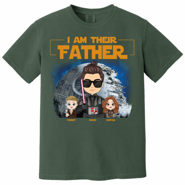 I Am Their Father Custom Shirt For Dad - Personalized Father's Day Gift New 2025 - Image 8