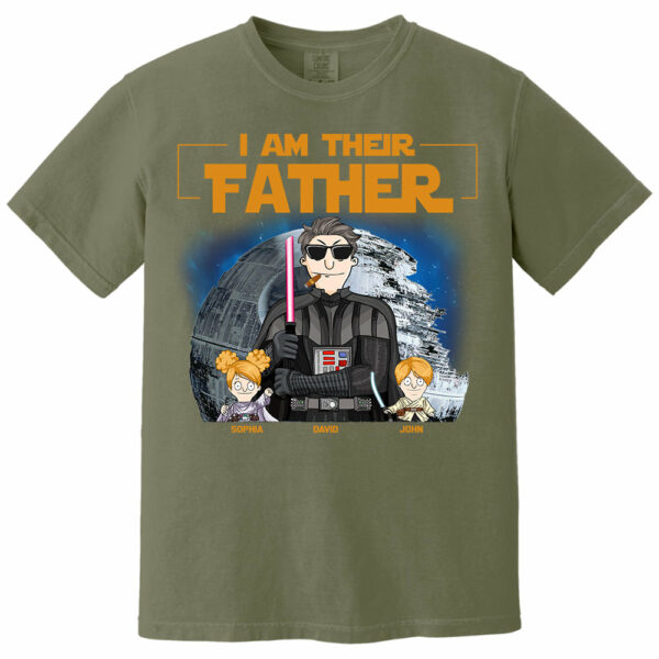 I Am Their Father Custom Shirt For Dad - Personalized Father's Day Gift New 2025 vr3 - Image 9
