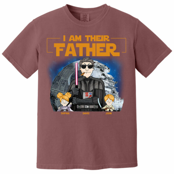 I Am Their Father Custom Shirt For Dad - Personalized Father's Day Gift New 2025 vr3 - Image 7