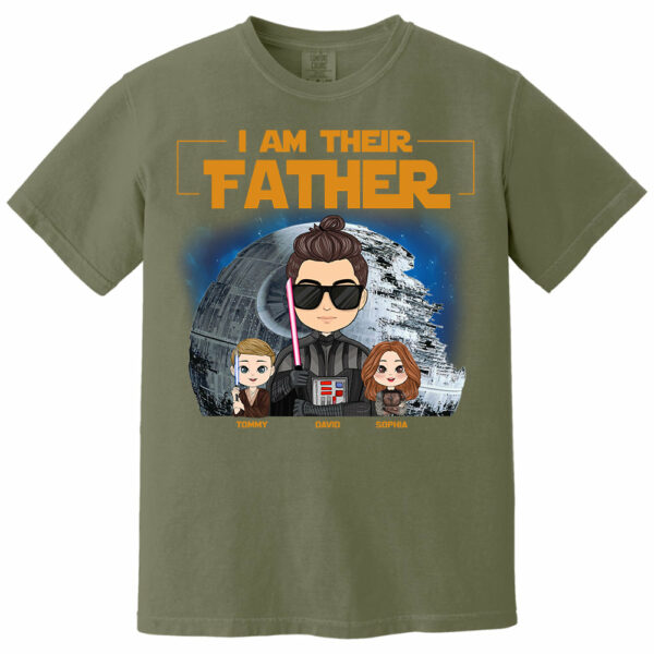 I Am Their Father Custom Shirt For Dad - Personalized Father's Day Gift New 2025 - Image 6