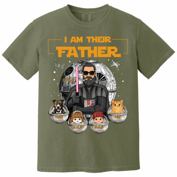 I Am Their Father, Custom Shirt for Dad, Personalized Father's Day Gift T1807 - Image 8