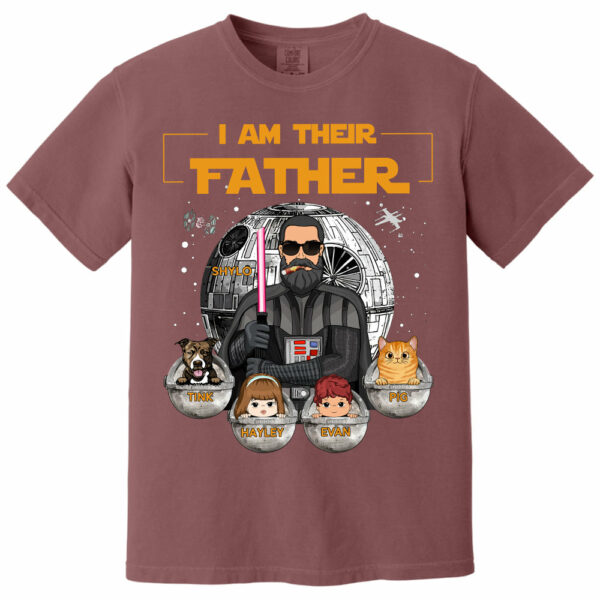 I Am Their Father, Custom Shirt for Dad, Personalized Father's Day Gift T1807 - Image 6