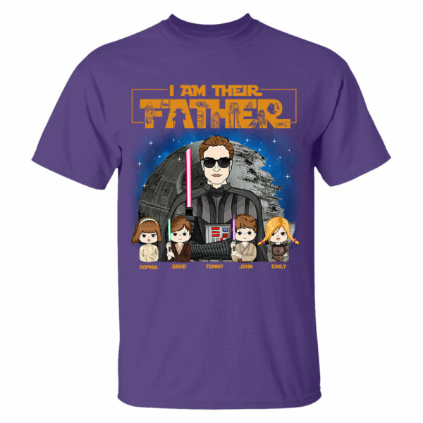 I Am Their Father, Father's Day Gifts 2025, Gift for Dad, Personalized Shirt T1807 - Image 9
