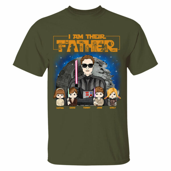 I Am Their Father, Father's Day Gifts 2025, Gift for Dad, Personalized Shirt T1807 - Image 4