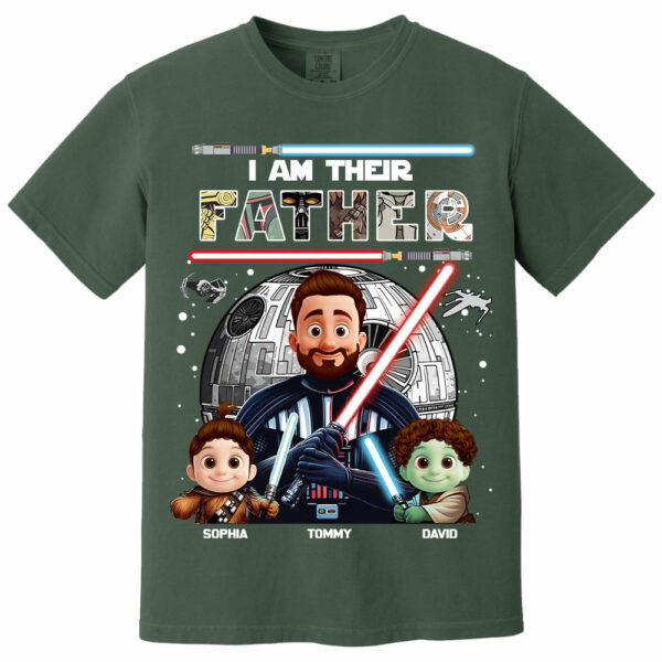 I Am Their Father, Personalized Dad Shirt, Father's Day Gift For Dad T1807 - Image 6