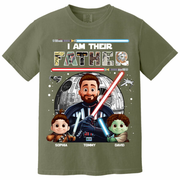 I Am Their Father, Personalized Dad Shirt, Father's Day Gift For Dad T1807 - Image 5