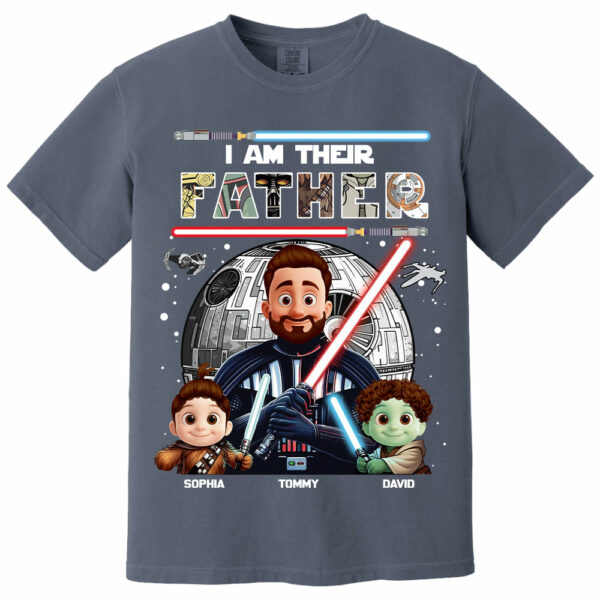 I Am Their Father, Personalized Dad Shirt, Father's Day Gift For Dad T1807 - Image 3