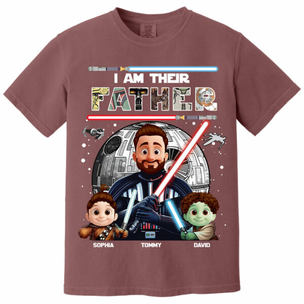 I Am Their Father, Personalized Dad Shirt, Father's Day Gift For Dad T1807 - Image 7