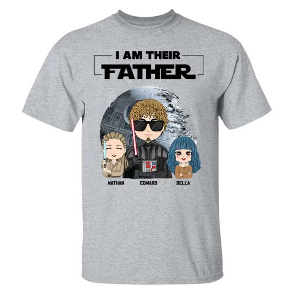 I Am Their Father Personalized Shirt Gift For Dad - Custom Cute Art Nickname With Kids - Image 3