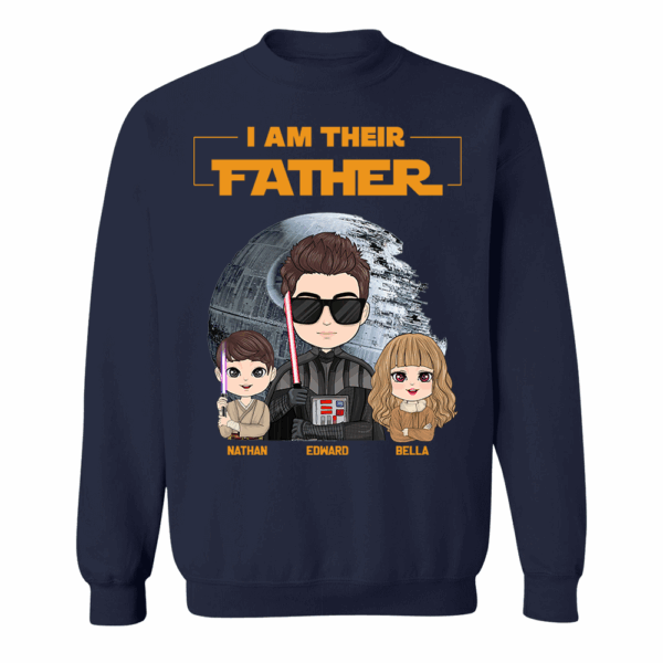 I Am Their Father Personalized Shirt Gift For Dad - Custom Cute Art Nickname With Kids - Image 7
