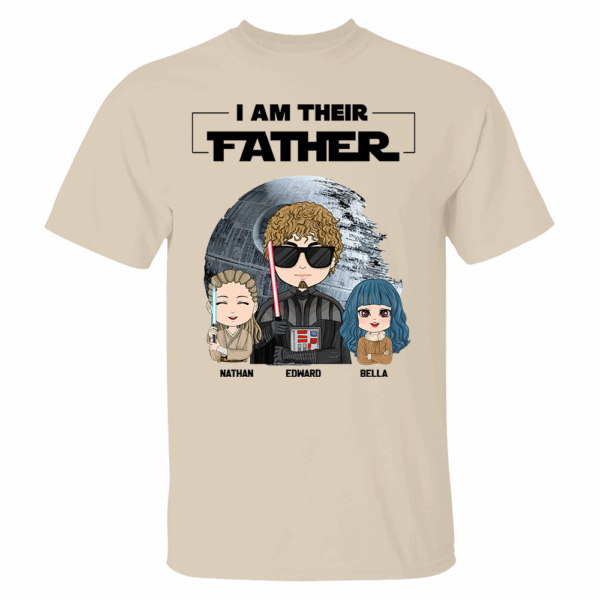 I Am Their Father Personalized Shirt Gift For Dad - Custom Cute Art Nickname With Kids - Image 2