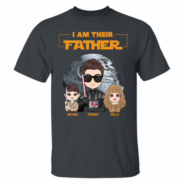 I Am Their Father Personalized Shirt Gift For Dad - Custom Cute Art Nickname With Kids - Image 2
