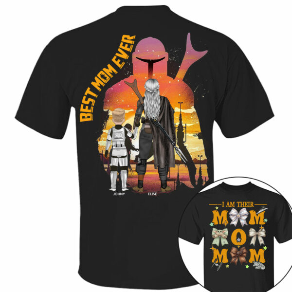 I Am Their Mom - Personalized Coquette Shirt For Mom - Mother's Day - Image 2
