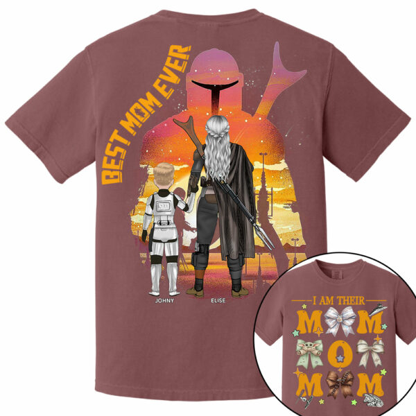 I Am Their Mom - Personalized Coquette Shirt For Mom - Mother's Day - Image 9