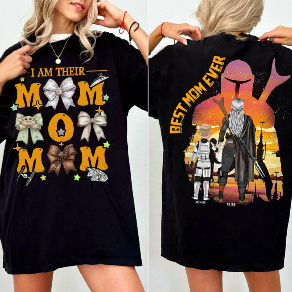I Am Their Mom - Personalized Coquette Shirt For Mom - Mother's Day