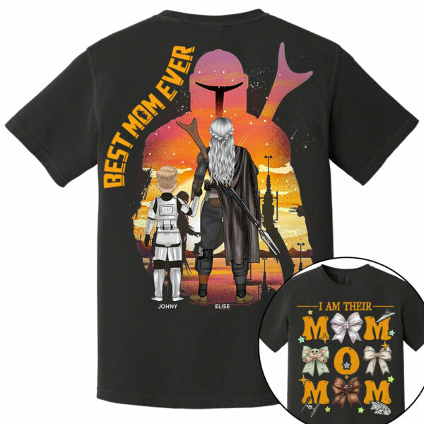 I Am Their Mom - Personalized Coquette Shirt For Mom - Mother's Day - Image 7