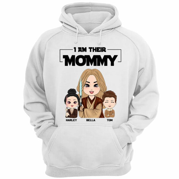 I Am Their Mommy - Personalized Shirt Gift For Mom Dad Custom Nickname With Kids - Image 3