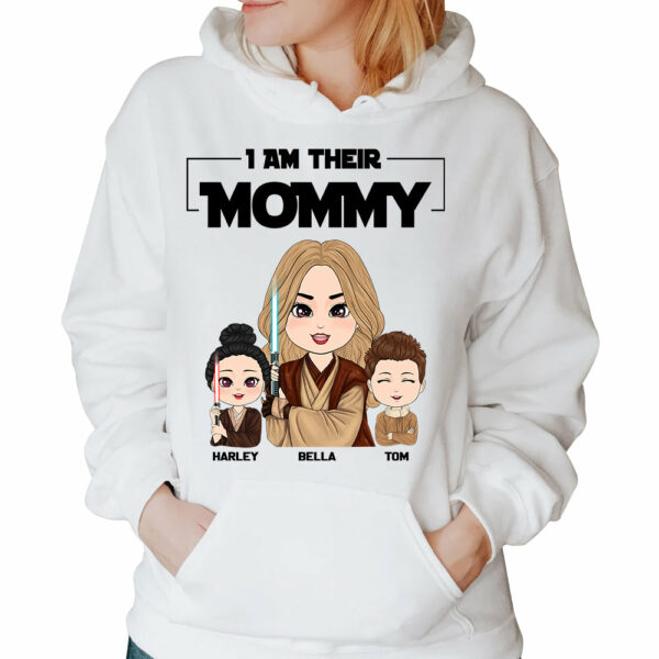 I Am Their Mommy - Personalized Shirt Gift For Mom Dad Custom Nickname With Kids - Image 4