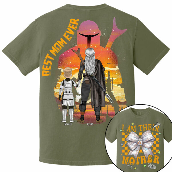 I Am Their Mother - Personalized Coquette Shirt For Mom - Mother's Day - Image 10