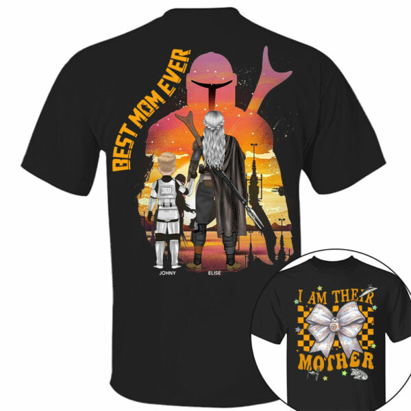 I Am Their Mother - Personalized Coquette Shirt For Mom - Mother's Day - Image 2