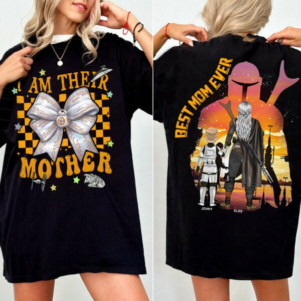 I Am Their Mother - Personalized Coquette Shirt For Mom - Mother's Day