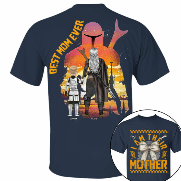 I Am Their Mother - Personalized Shirt For Mom - Custom Kid Shirt Mother's Day vr2 HIXX - Image 2
