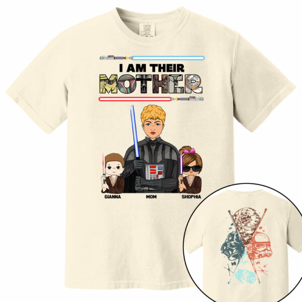 I Am Their Mother - Personalized Two Sided Print Shirt For Mom - Image 9