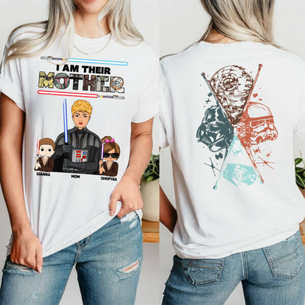 I Am Their Mother - Personalized Two Sided Print Shirt For Mom