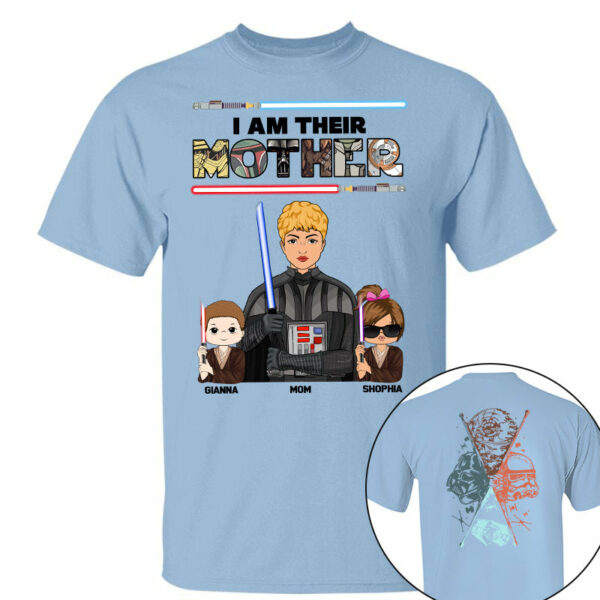 I Am Their Mother - Personalized Two Sided Print Shirt For Mom - Image 5