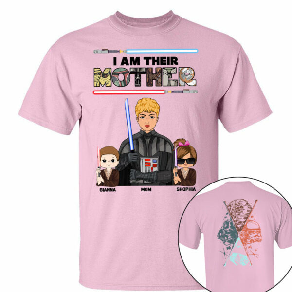 I Am Their Mother - Personalized Two Sided Print Shirt For Mom - Image 4