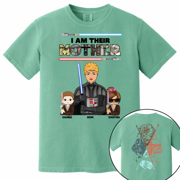 I Am Their Mother - Personalized Two Sided Print Shirt For Mom - Image 11
