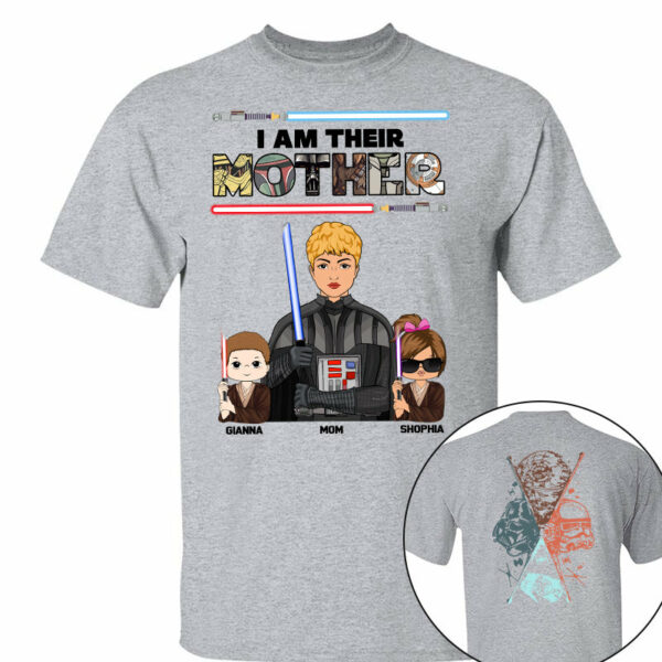 I Am Their Mother - Personalized Two Sided Print Shirt For Mom - Image 3