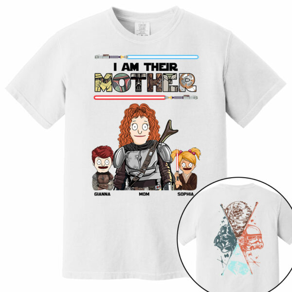 I Am Their Mother - Personalized Two Sided Print Shirt For Mom Vr2 - Image 2