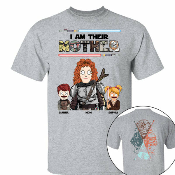 I Am Their Mother - Personalized Two Sided Print Shirt For Mom Vr2 - Image 6
