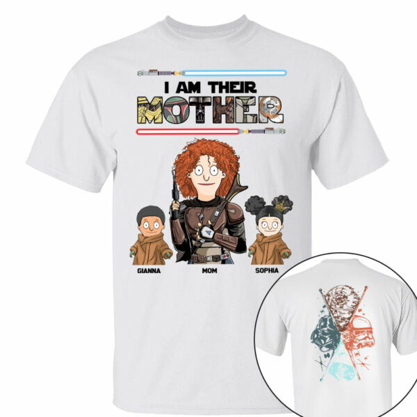 I Am Their Mother - Personalized Two Sided Print Shirt For Mom Vr2 - Image 4
