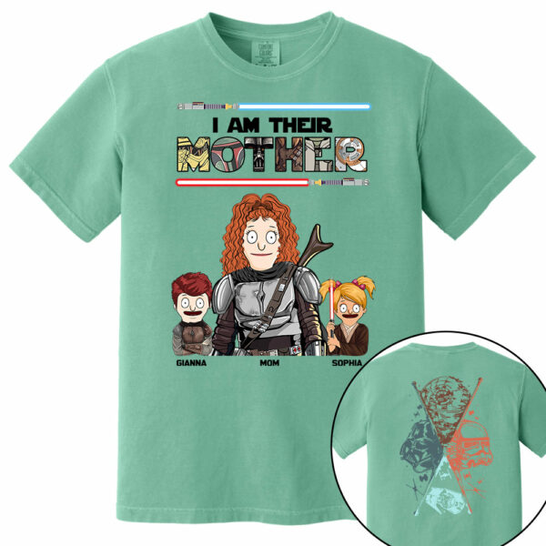 I Am Their Mother - Personalized Two Sided Print Shirt For Mom Vr2 - Image 14