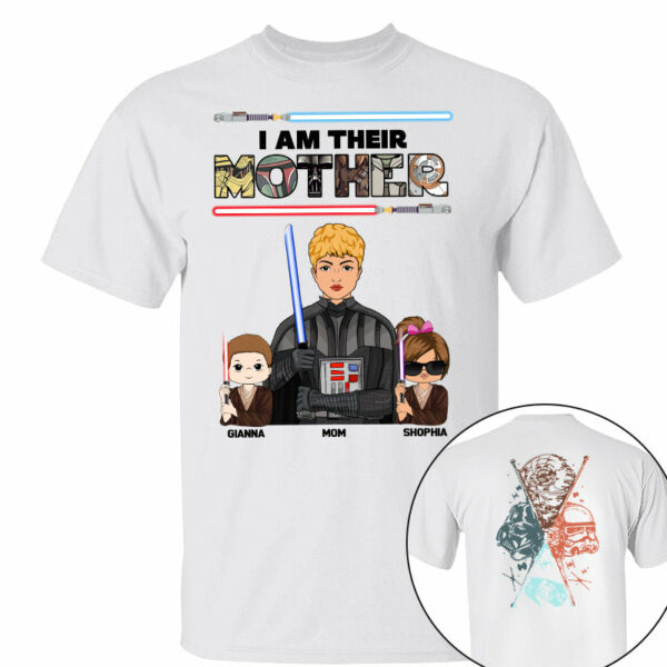 I Am Their Mother - Personalized Two Sided Print Shirt For Mom - Image 2