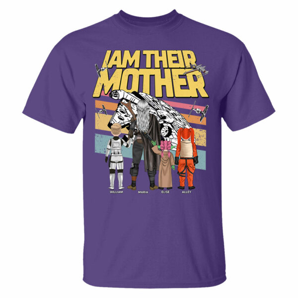 I Am Their Mother -Personalized Shirt For Mom - Custom Kid Shirt Mother's Day NA04 - Image 5