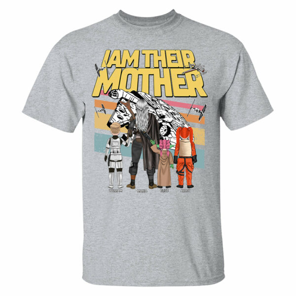 I Am Their Mother -Personalized Shirt For Mom - Custom Kid Shirt Mother's Day NA04 - Image 3
